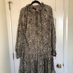 Drop Waist Chiffon Dress